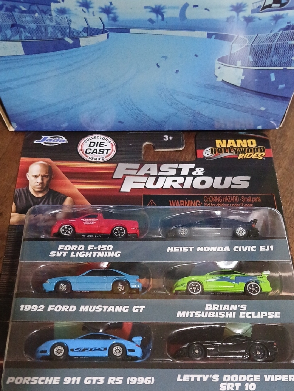 Fast & Furious Nano Hollywood Rides 6-Car Die-Cast Set With F-150 & Viper